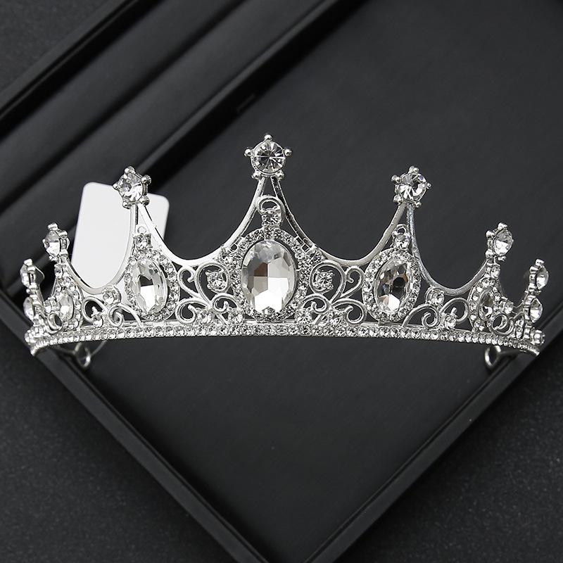 Crown Tiara Bride  Rhinestone Crown  Wedding Dress  Adult Ceremony Birthday  Princess Hair Accessories  Children