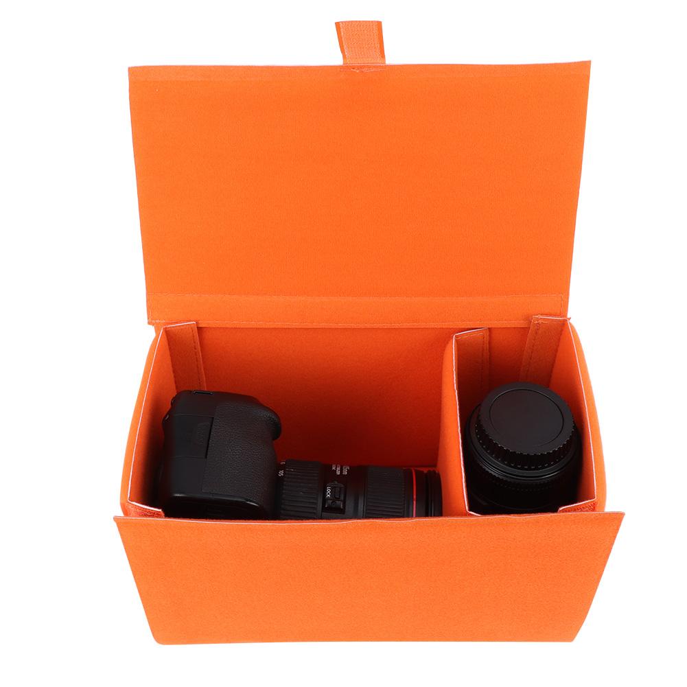 Camera Bag Waterproof Dustproof Detachable Shockproof SLR Camera Lens BagOrange