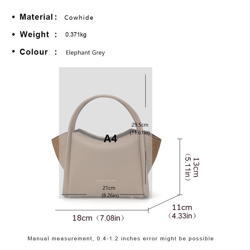 2026 New Soft Leather Mother Bag Casual Versatile Yuanbao Cabbage Basket Handheld Crossbody Mini Phone Bag