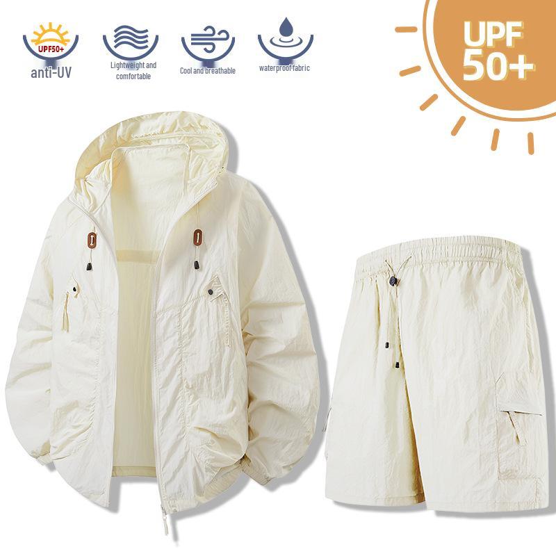 UPF 50+ Hooded Sun Protection Jacket for Couples - Breathable Summer Outdoor Fishing Wear