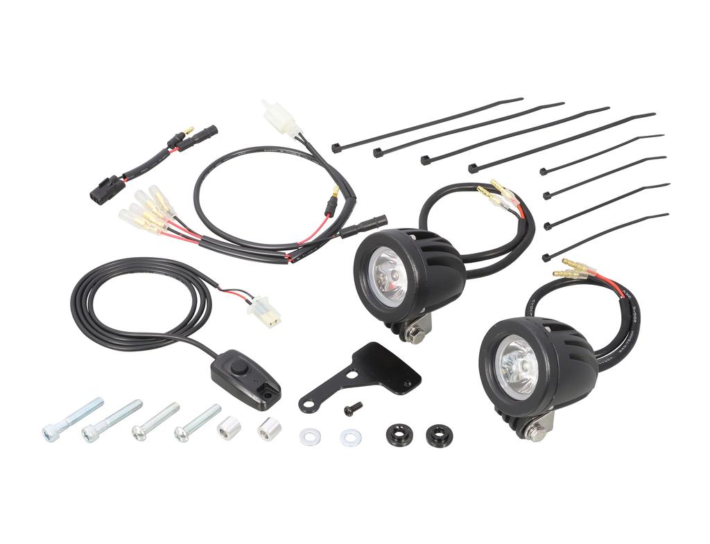 KITACO LED Shuttle Beam Kit for Rebel 250 Radiator Side Mount Type (Clear) 2-Light (MC49-1000001~1399999) 800-1860380