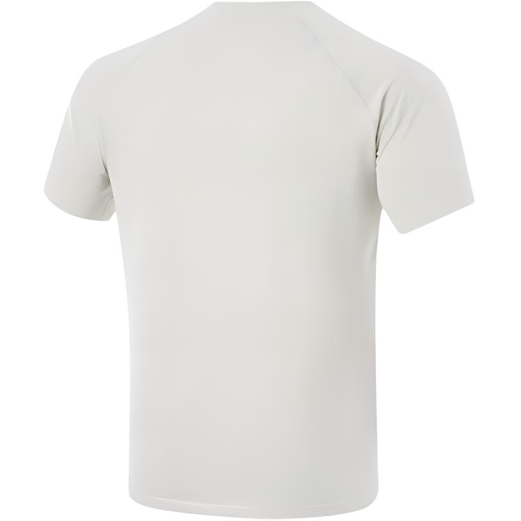 Li Ning Basketball Series Sports Casual Simple Short Sleeve T-Shirt Men Tops Light-Gray ATSU409-4