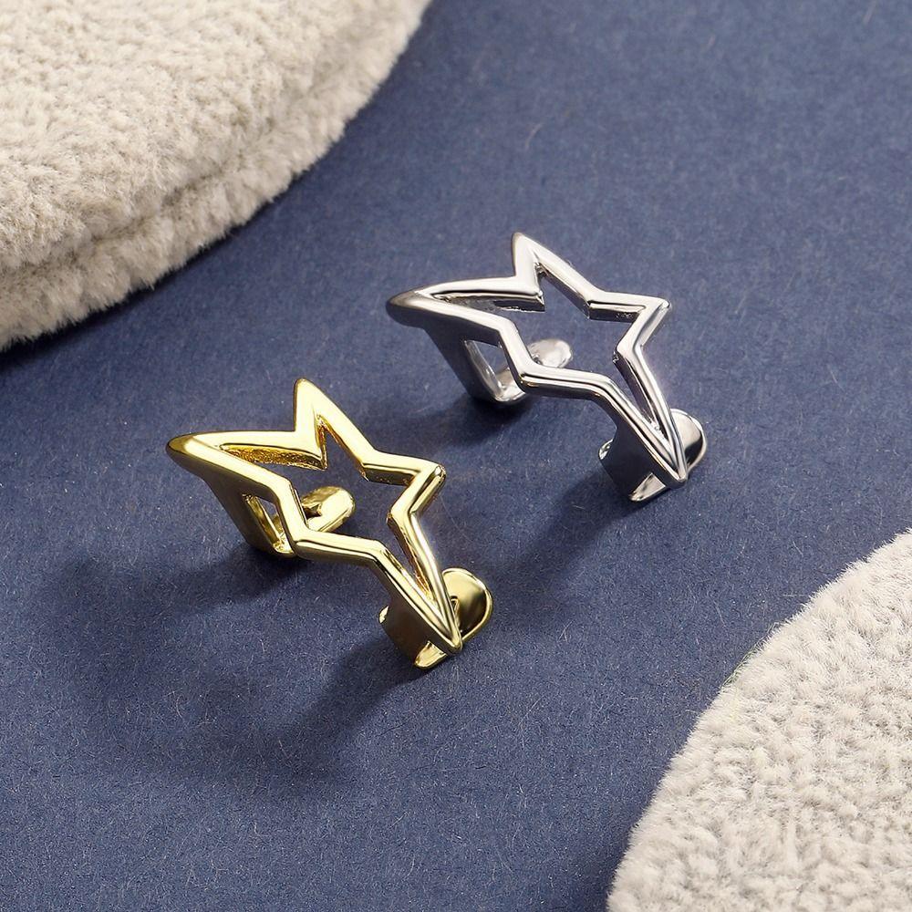 Hollow Dental Grills Copper Pentagram Tooth Caps Fashion Irregular Star Tooth Grillz Men Women