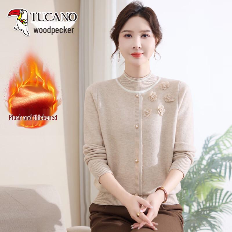 Tucano Women's Elegant Fleece-Lined Knit Sweater
