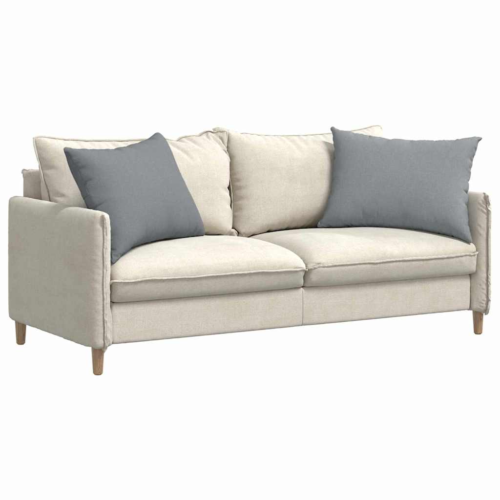 Sofa Cushions 2 Pcs Light Grey 70 X 50 Cm Fabric