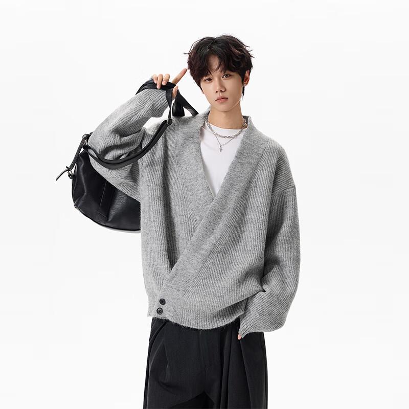 TOM ADAM American Retro Loose-Fit Knitted Cardigan