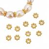 30pcs Stainless Steel Flower Spacer Bead Snowflake Loose Beads Charms Pendants for DIY Bracelets Jewelry Making Accessories