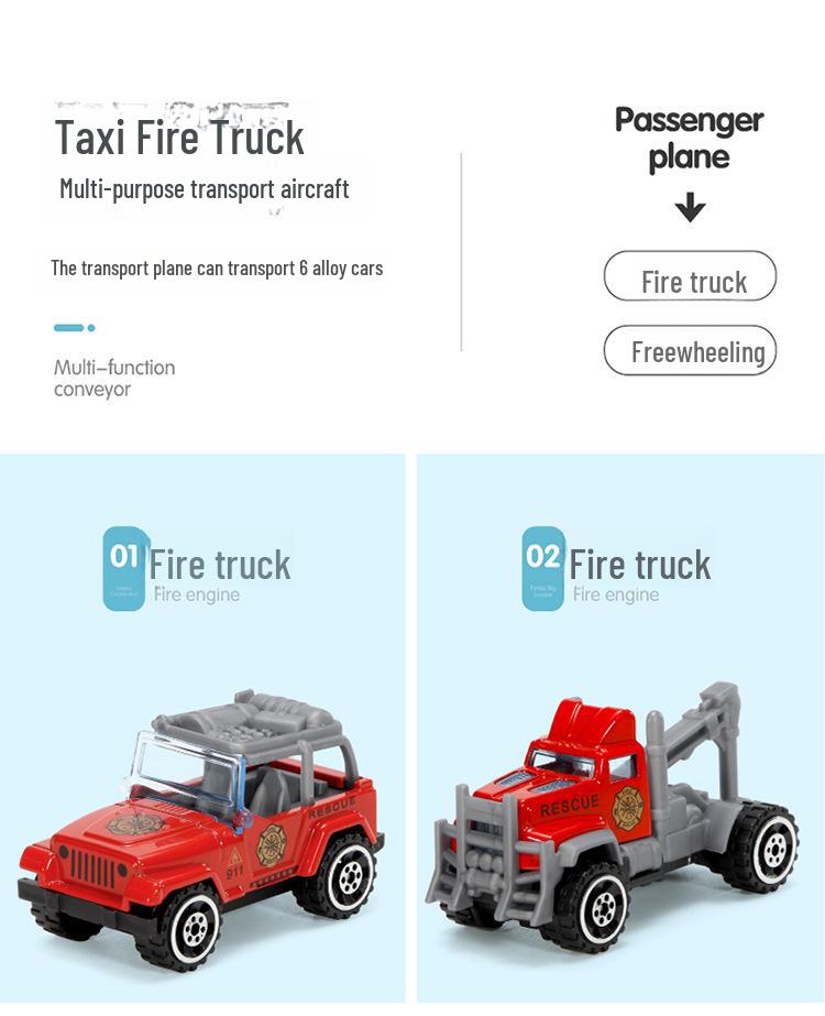 Educational Toy Plane with Lights, Music & Storage for Toddlers