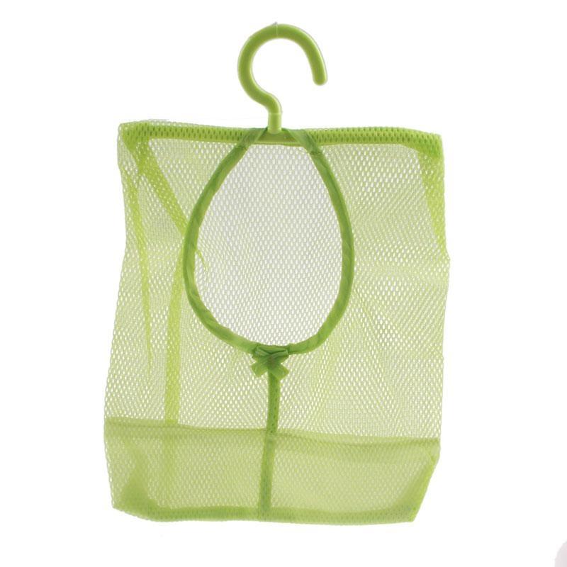 Kitchen Bathroom Hanging Storage Clothespin Hanging Mesh Bag Hook Organizer