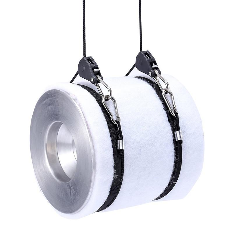2pcs 1/8 Inch Rope Ratchet Hangers Lighting Pulley Adjustable Rope Clip Hanger, 150lb Capacity