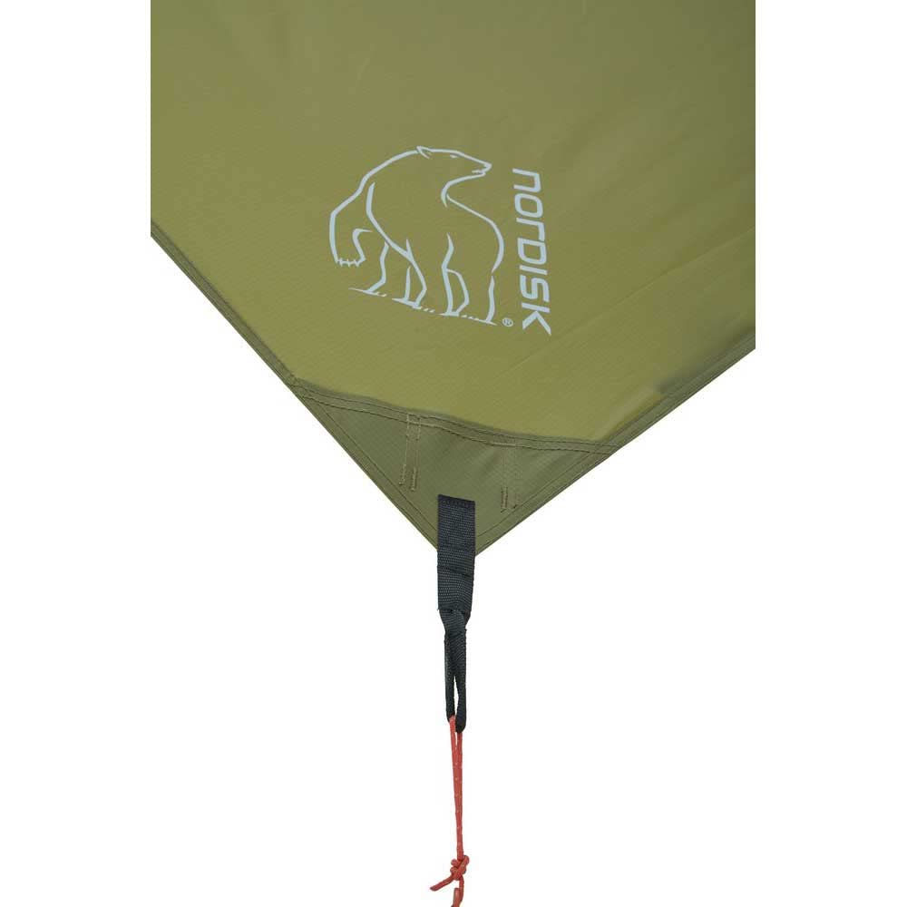 NORDISK VOSS 20 PU Mørk Utendørs Camping 127021 Japansk Presenning, Oliven, Presenning, (Offisielt produkt)