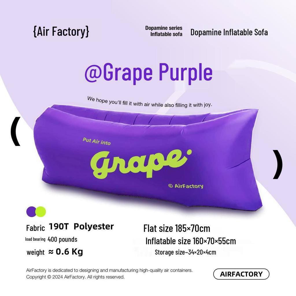 Portable Inflatable Sofa Bed for Outdoor Camping & Beach Lounging