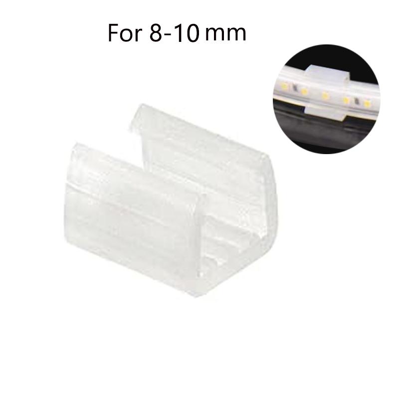 Clipsuri de Fixare LED Neon Strip Suport Conector Accesorii 6mm 8mm 10mm 12mm 15mm 18mm 20mm Pentru Fixare Lumină Neon Bandă LED COB Cataramă