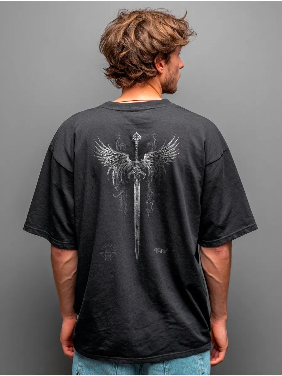 Oversized T-shirt with Y2K print on the back L
