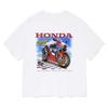 Camiseta Honda Masculina e Feminina Verão Clássica Honda Racing Fire Blade Manga Curta Primavera Outono Top para Motociclismo Ciclismo