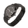 Watch for Men Quartz Day Date Waterproof Casual Luxury Luminous Fashion Dress Watch with Alloy Watchband for Business Black