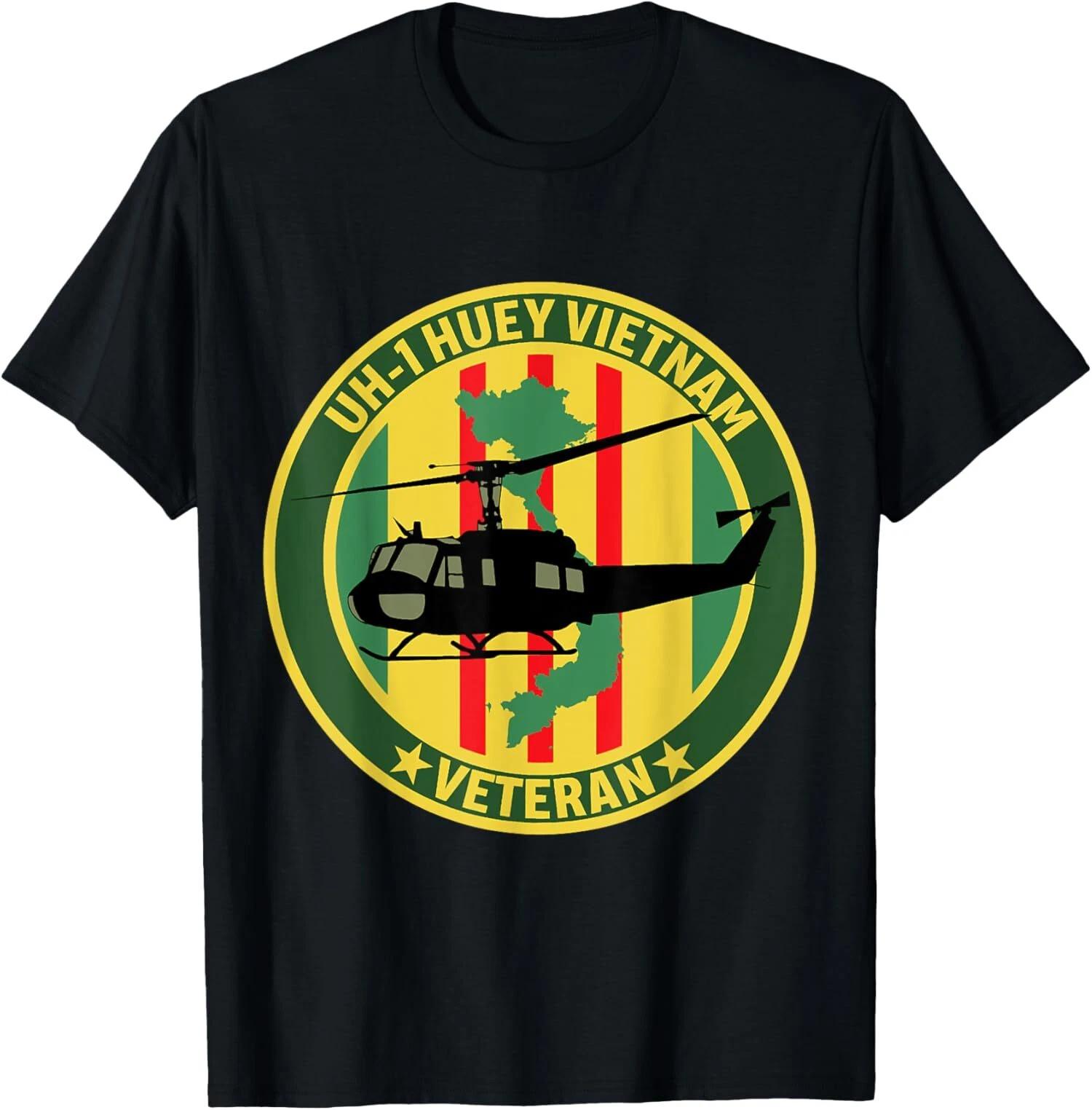 NEW LIMITED UH-1 Huey Vietnam Veteran Helicopter US Military Vet T-Shirt L