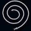Men's Moissanite Tennis Chain Necklace in Gold-Plated 925 Sterling Silver - Luxurious, Simple Hip Hop Jewelry