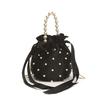 Women Pearl Handle Bucket Bag Niche Design Shoulder Crossbody Bag Female Bridal Wedding Bag Gift Handbag