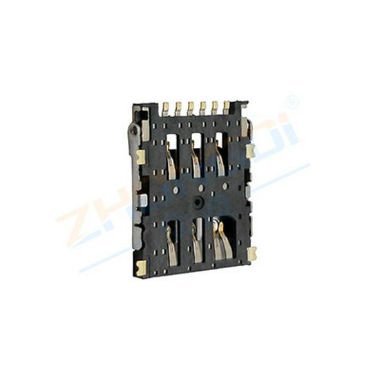 Flip-Style NanoSIM Card Holder NANO-SIM-0502A-P 6+1