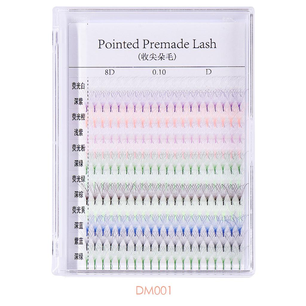 Color Segmented Single-Cluster False Eyelashes Large-Capacity Daily Hair Grafting Eyelashes
