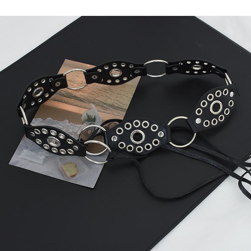 Chic And Stylish Pu Leather Waist Belt In Black And Caramel Color For Spring 2024