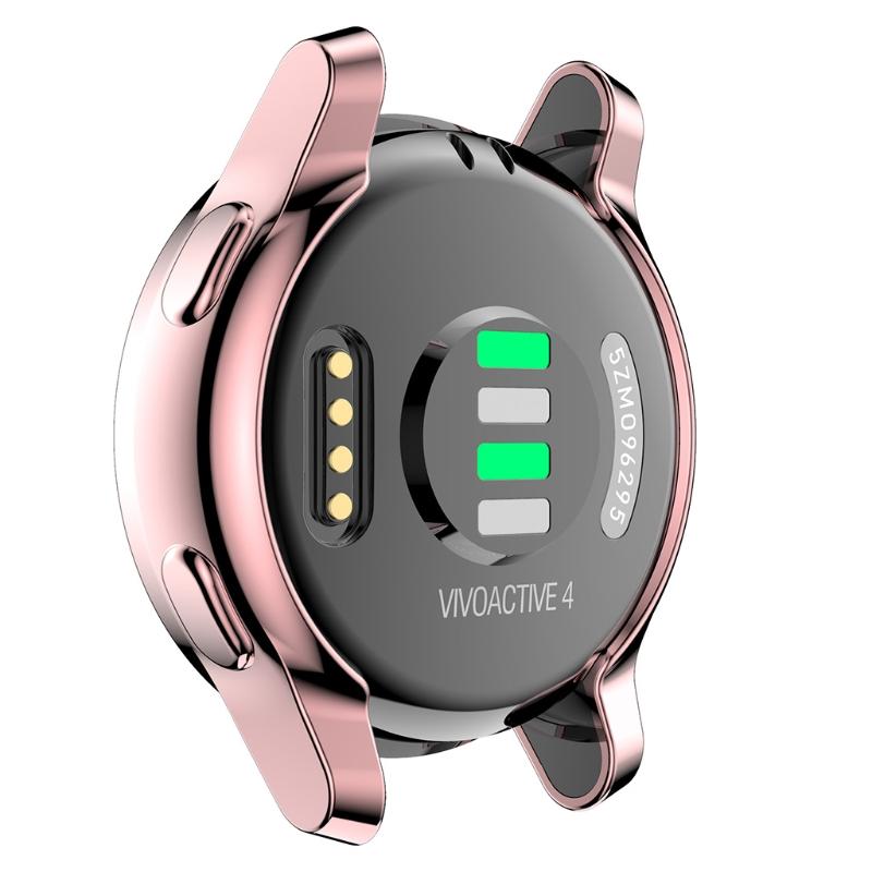For  Vivoactive 4 45mm Watch Protective Case, Full Cover Bumper Frame Protector Shatter-Resistant