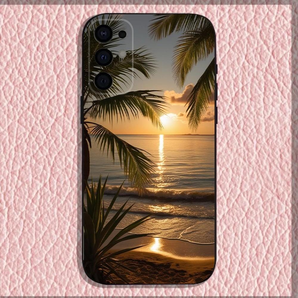 

Coconut Palm Tree Phone Case For Samsung S25,S24,S21,S22,S23,S30,Ultra,S20,Plus,Fe,Lite,Note,10,9,5G Black Cover Samsung S24fe