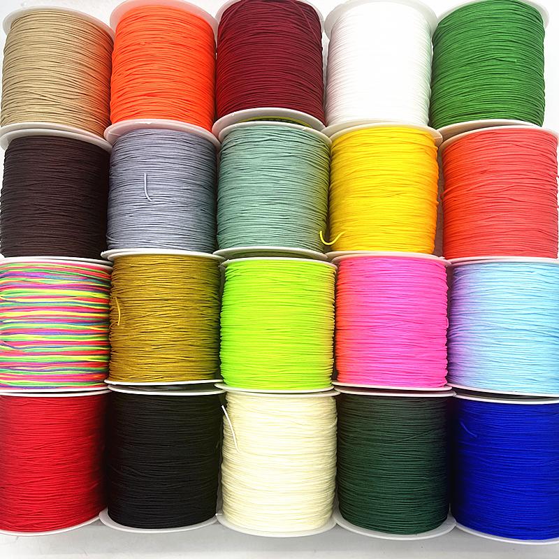 10 metri 1,0 mm Filo di Nylon Nodo Cinese Macramè Filo per Braccialetti Corda Intrecciata Fai da Te Nappe Perline Filo Shamballa