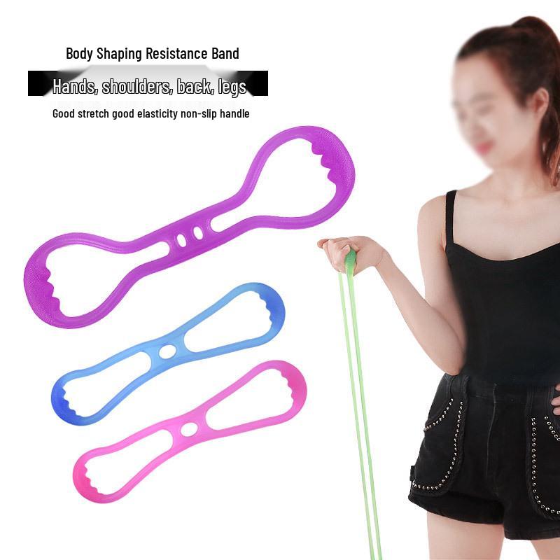 Multi-Functional Arm and Chest Strength Training Expander Double Hole Purple