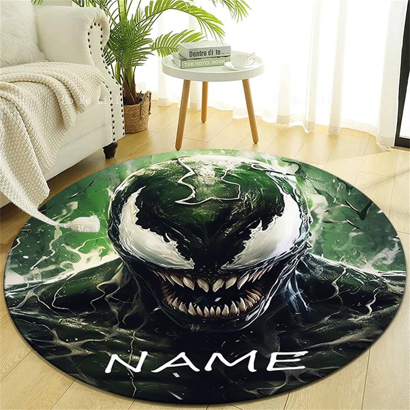 Personalized V-Venom Round Chair Office Rug - Perfect for Mat, Office Chair & More - Ideal Gift for Birthdays and Holidays