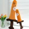 New Cow Dagger Sword Funny Plush Toy Cute Cartoon Long Doll Children's Companion Dolls Sleeping and Holding Pillow