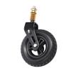 Wheelchair front wheels, 7-inch solid front casters, 360-degree PU wheels with shock-absorbing springs for wheelchairs, industrial casters