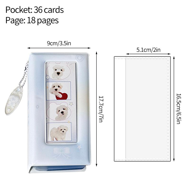 36 Pockets Photocard Binder Photo Album Colorful Four-Grid Photo Storage Book Star Photo Booth Frames Kpop Card Collection Book