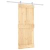 VidaXL Porte coulissante et kit de quincaillerie 85x210 cm pin massif, porte intérieure, porte de grange intérieure 3203028