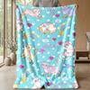 Rainbow Cat Fantasy 3 Theme Blanket Lightweight Warm Flannel Blanket Decorative Throw Blanket for Home Decoration