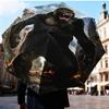 Giant Ape Rampages City Umbrella Folding umbrella, automatic umbrella 8-Frame for Travel, camping Use Gift for Halloween Christmas