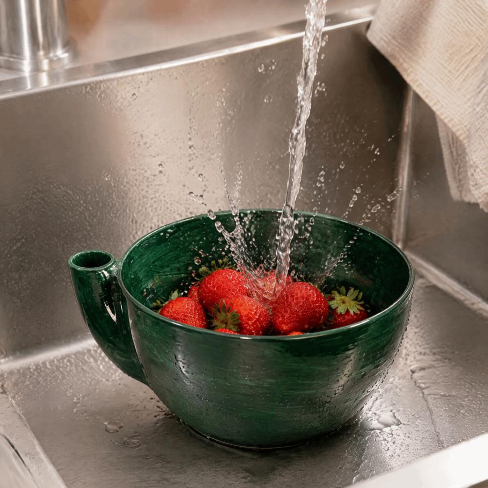 Colander Design Berry Washing Bowl 3D Printed Vegetable Washing Bowl Kitchen Use