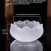 Creative Crystal Glass Lotus Incense Holder Home Decor Indoor Fragrance Stick Burner Smudging Ceremony Tea Ceremony Zen Ornament