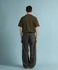PANICALE Khaki Heavy Cotton Logo Short Sleeve T-Shirt (Type B)