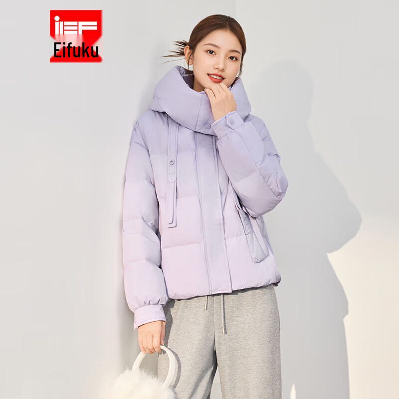 

Женский пуховик IEF с высоким воротником One Size