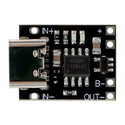 5 Stück TP4057 1A 3,7V Lithium-Batterie Lade- und Entladeplatine mit Schutz Typ-C USB C Li-Ion Akku Ladeplatine