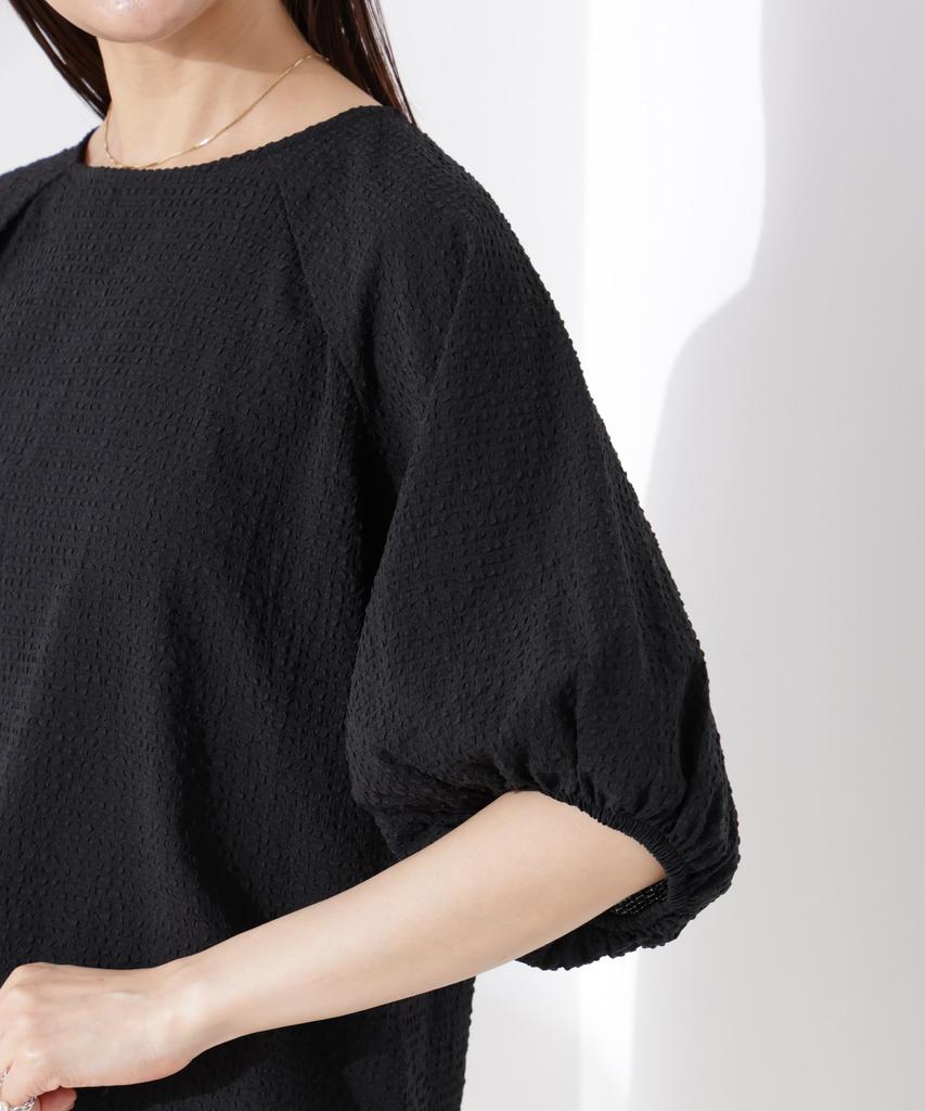 Nano Universe Women's Soccer Balloon Sleeve Pullover Blouse, Size F 090, Pink, 673-5121317