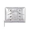 Simple Korean Bow Wallet Ultra Thin Short Clutch Card Bag Multi- Zipper PU Leather Card Holder Travel Coin Purse