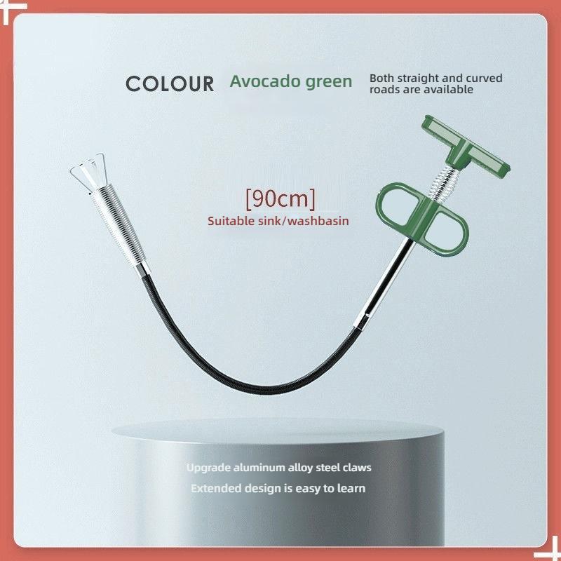 

90/160/200cm Sewer Pipe Unblocker Snake Spring Pipe Dredging Tool Kitchen Bathroom Sewer Cleaning Tool Kitchen Accessories