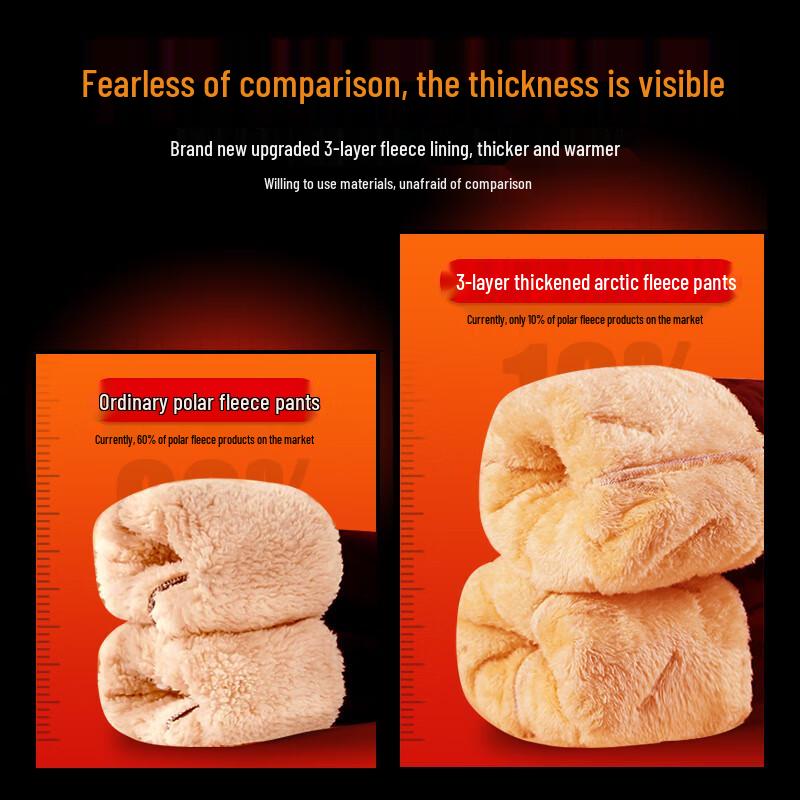 Jeep Men's Windproof Waterproof Thermal Fleece-Lined Winter Pants