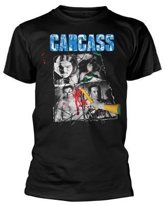 T-Shirt Nera Carcass Necroticism NUOVA UFFICIALE