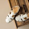 New Retro Flip-top Sandals for Fashionable Women's Single Shoes