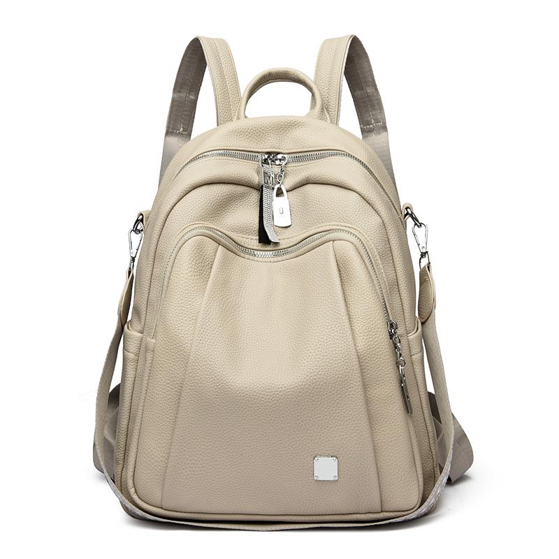 Luxury Designer Backpack Women Large Capacity Travel Bag Fashion High Quality Leather School Bags Casual Bagpack Elegant Girls