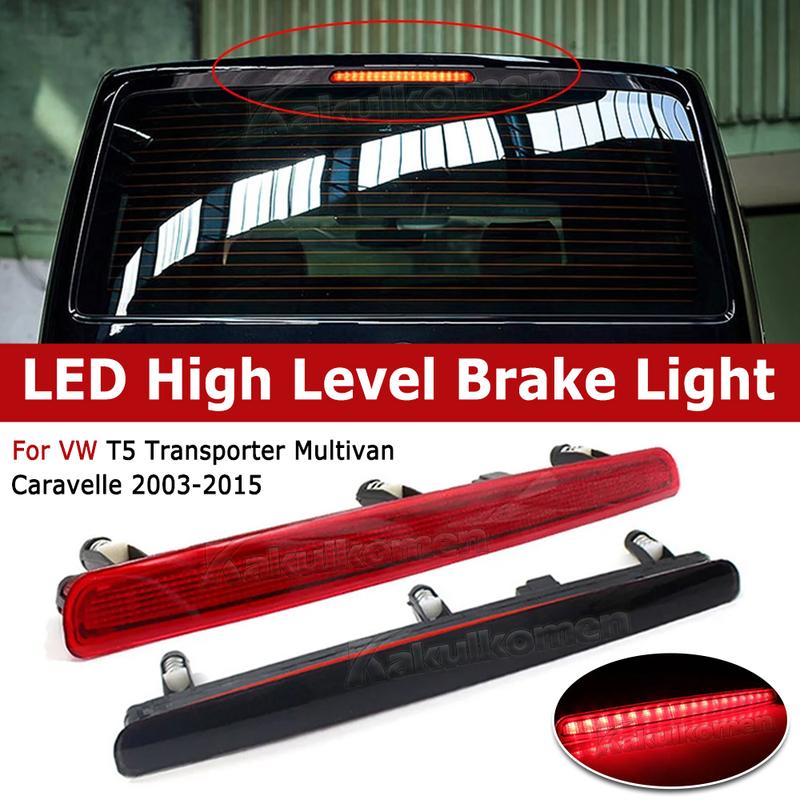 1Pc For Volkswagen VW T5 TRANSPORTER / MULTIVAN / CARAVELLE 2003-2015 LED High Level Third Brake Stop Light Lamp OEM# 7E0945097A